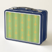 Lunch Box Baroque motif floral avec bordure (Dos)