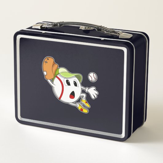Lunch Box Base-ball avec Baseball Glove & Cap (Dos)