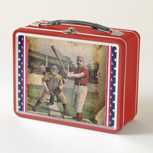 Lunch Box Baseball : Boîte à lunch Vintage (Devant)