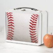 Lunch Box Baseball et Softball Couture Rouge (En situation)