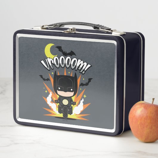 Lunch Box Batcycle Chibi Batman (En situation)