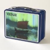 Lunch Box Bateau Viking Sous Lumière Du Nord (Dos)