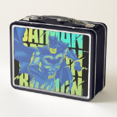 Lunch Box Batman Électrique Qui Traverse La Typographie (Dos)