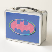 Lunch Box Batman | Logo Pink Polka Dot (Devant)