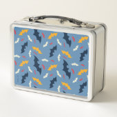 Lunch Box Batman | Motif de logo rouge, bleu et jaune (Dos)