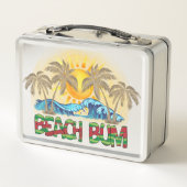 Lunch Box Beach Bum | Vagues océaniques | Tropical (Dos)