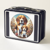 Lunch Box Beagle et chiot, (Dos)