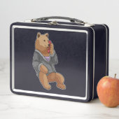 Lunch Box Bear as Secretary with Phone (En situation)