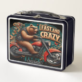 Lunch Box Bear Rides Moto Élégante Avec Flair (Devant)