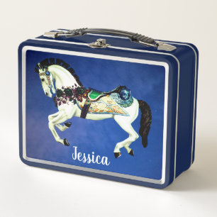 Lunch Box Beau cheval blanc de carrousel