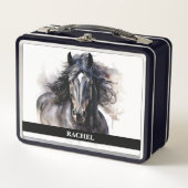 Lunch Box Beau Cheval Noir (Devant)