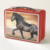 Lunch Box Beau Cheval Noir (Dos)