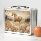 Lunch Box Beau cheval Palomino (En situation)