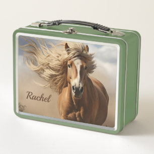 Lunch Box Beau désert Palomino Horse