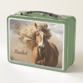 Lunch Box Beau désert Palomino Horse (Dos)