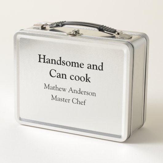 Lunch Box Beau et peut cuisiner ajouter nom master chef date (Devant)