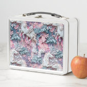 Lunch Box Beau Imaginaire Chevaux Abstrait Pastel Design (En situation)