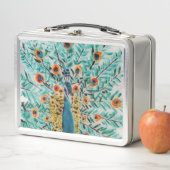 Lunch Box Beau Peacock Nature Art Personnalisé (En situation)