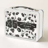 Lunch Box Beaucoup de balles de football nom d'équipe person (Dos)