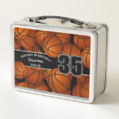 Lunch Box Beaucoup de basket-ball nom du joueur (Dos)