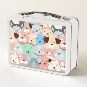 Lunch Box Beaucoup de Chiens colorés Conception