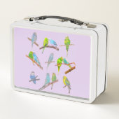 Lunch Box Beaucoup de perroquets colorés (Dos)