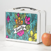 Lunch Box Beauté de l'oreiller avec fleurs (En situation)