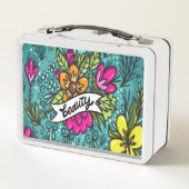 Lunch Box Beauté de l'oreiller avec fleurs (Dos)