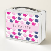Lunch Box Beaux Baleines, Motif De Baleines, Votre Nom (Dos)