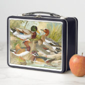 Lunch Box Beaux Canards Vintages À L'Étang (En situation)