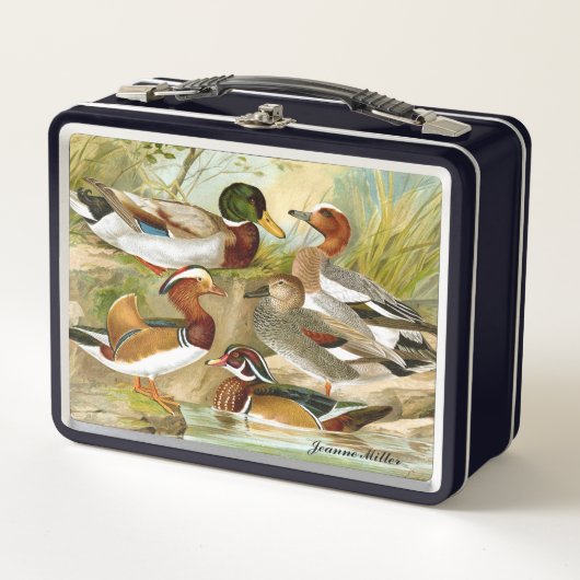 Lunch Box Beaux Canards Vintages À L'Étang (Devant)