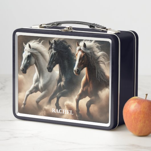 Lunch Box Beaux Chevaux Sauvages (En situation)
