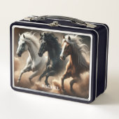 Lunch Box Beaux Chevaux Sauvages (Devant)