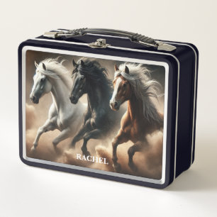 Lunch Box Beaux Chevaux Sauvages