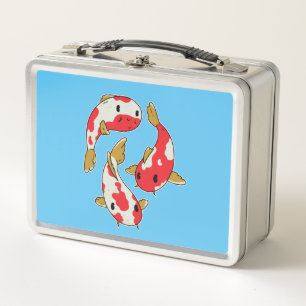 Lunch Box Beaux poissons Koï de dessin animé