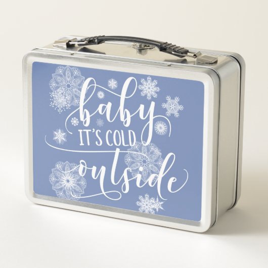 Lunch Box Bébé c'est froid dehors Noël (Dos)