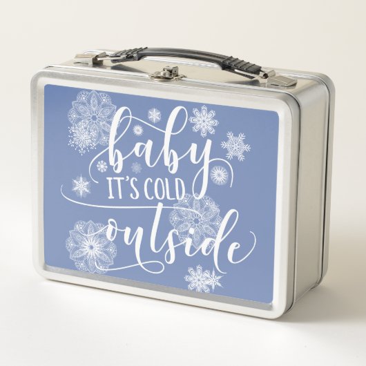 Lunch Box Bébé c'est froid dehors Noël (Devant)