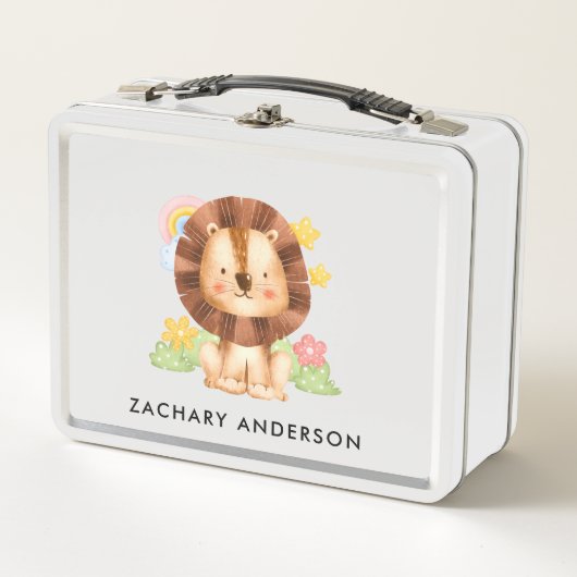 Lunch Box Bébé Lion Mignon de Base Enfant (Devant)