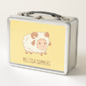 Lunch Box Bélier petit mouton sur jaune (Devant)