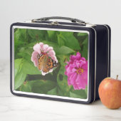 Lunch Box Belle boîte à lunch en métal papillon (En situation)