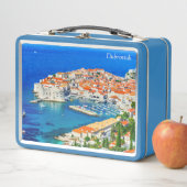 Lunch Box Belle boîte bleue Dubrovnik (En situation)
