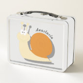 Lunch Box Belle Cartoon Snail Personnalisé Métal Boîte À Déj (Dos)