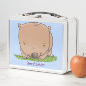 Lunch Box Belle illustration de dessin animé de bébé wombat (En situation)