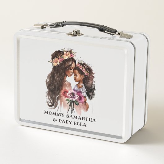 Lunch Box Belle maman et fille noire (Devant)