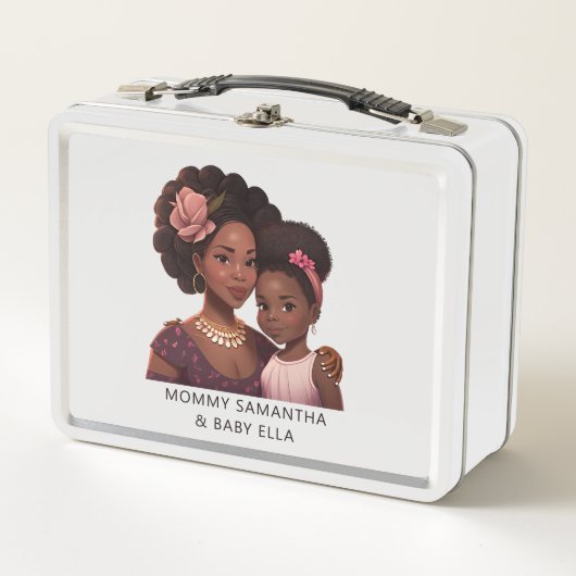 Lunch Box Belle maman et fille noire (14) (Devant)