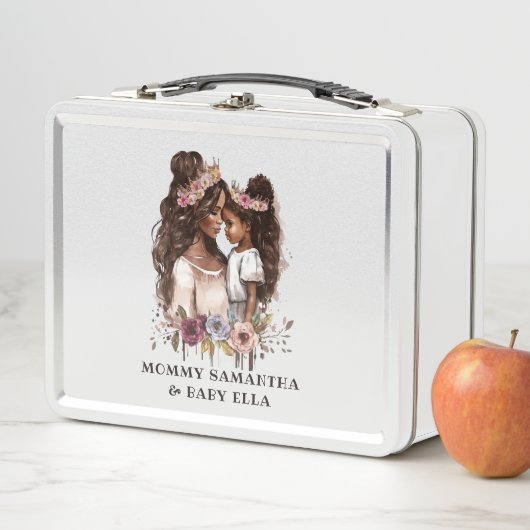 Lunch Box Belle mère et fille noire (5) (En situation)