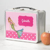 Lunch Box Belle sirène avec cheveux longs blonds (En situation)