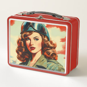 Lunch Box Belle Soldat Rétro Femme