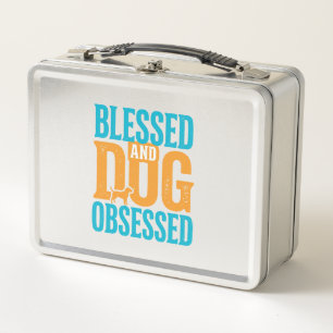 Lunch Box Bénie et obsédée de chien Design vintage pour amou