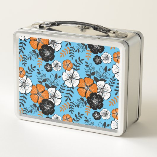 Lunch Box bento fleur oranges (Dos)